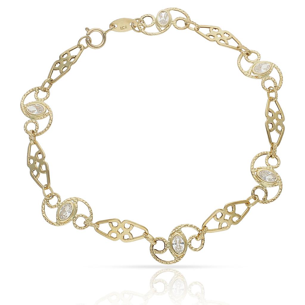 PULSERA ORO 18KL TROQUELADA - Peso: 3.35 gr 