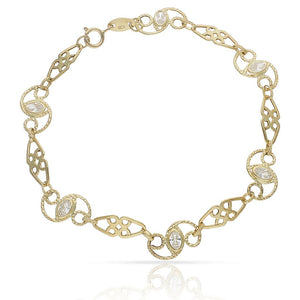 PULSERA ORO 18KL TROQUELADA - Peso: 3.35 gr 