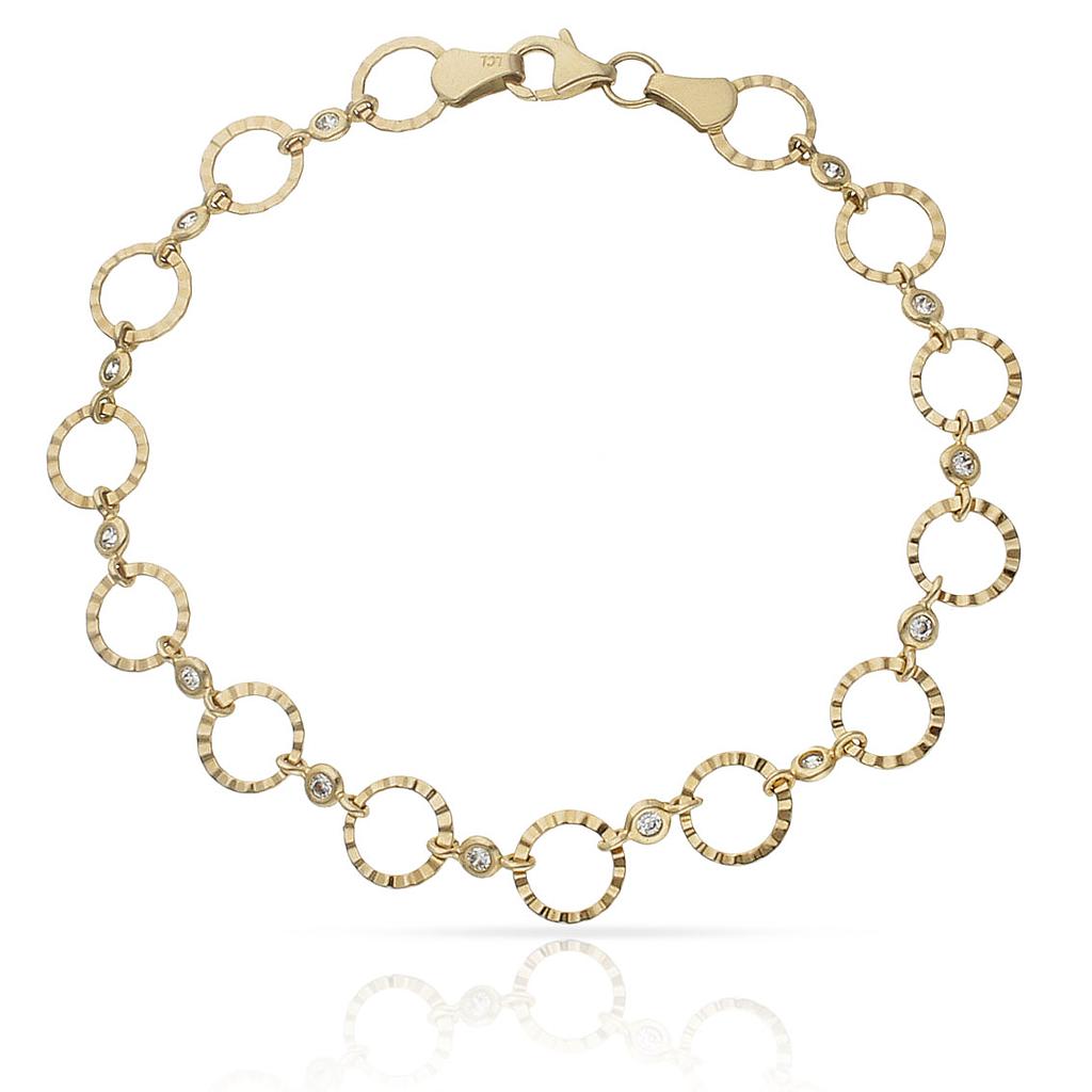 PULSERA ORO 18KL TROQUELADA - Peso: 4.10 gr 