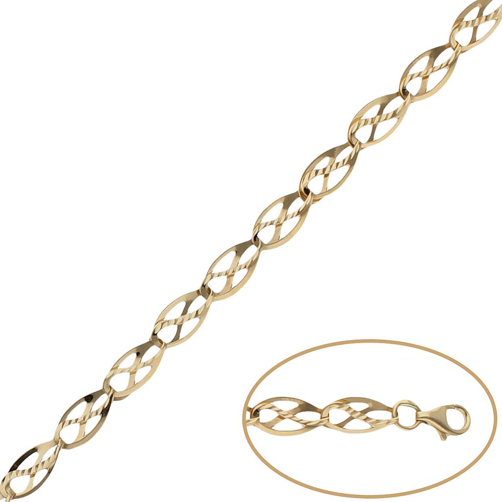 PULSERA ORO 18KL TROQUELADA - Peso: 4.25 gr 