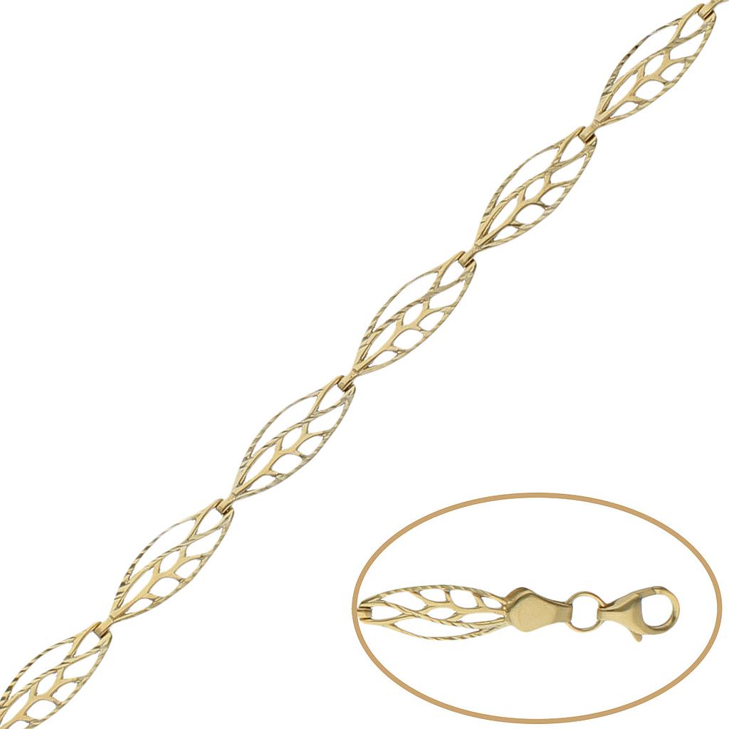 PULSERA ORO 18KL TROQUELADA - Peso: 4.80 gr 