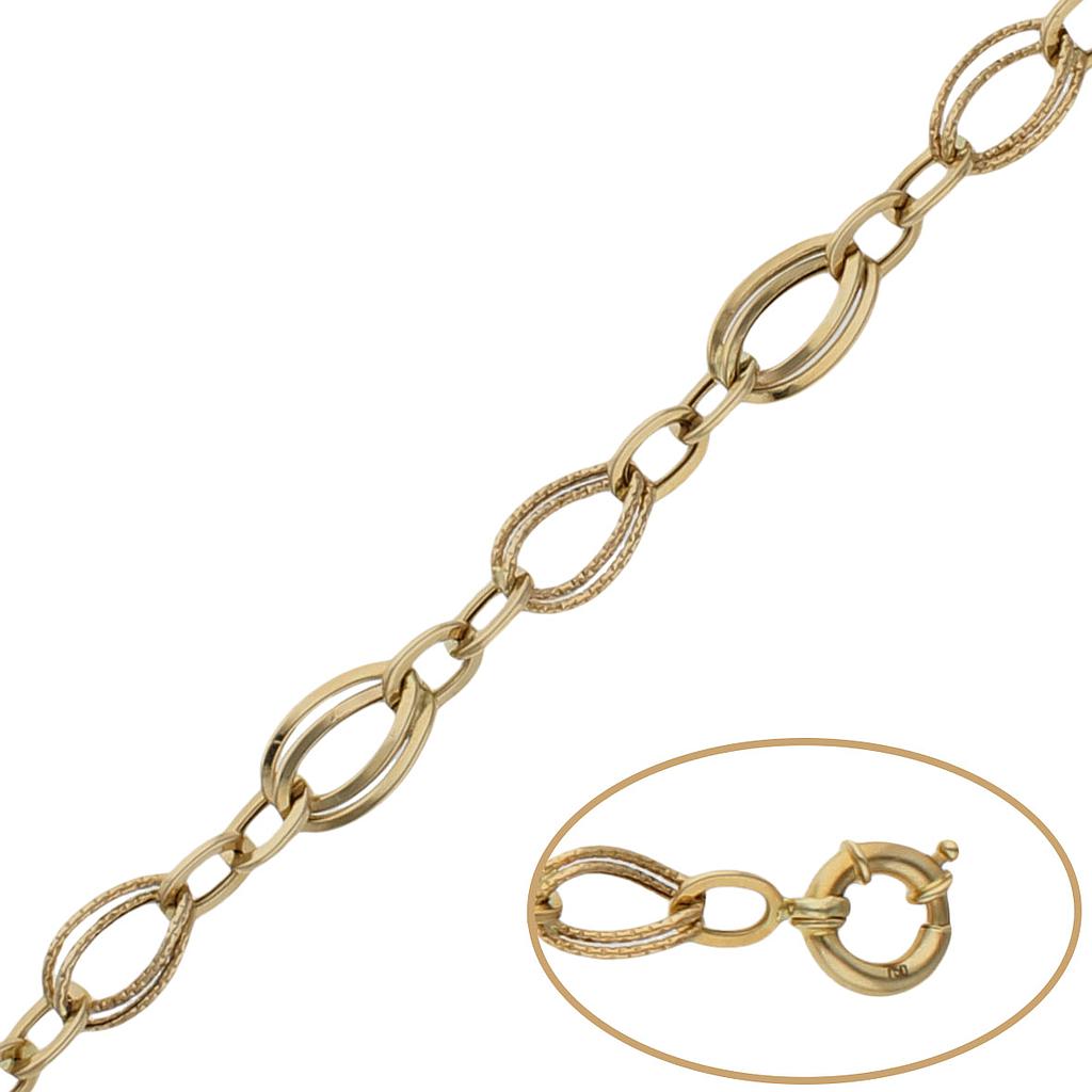 PULSERA ORO 18KL TROQUELADA - Peso: 5.10 gr 