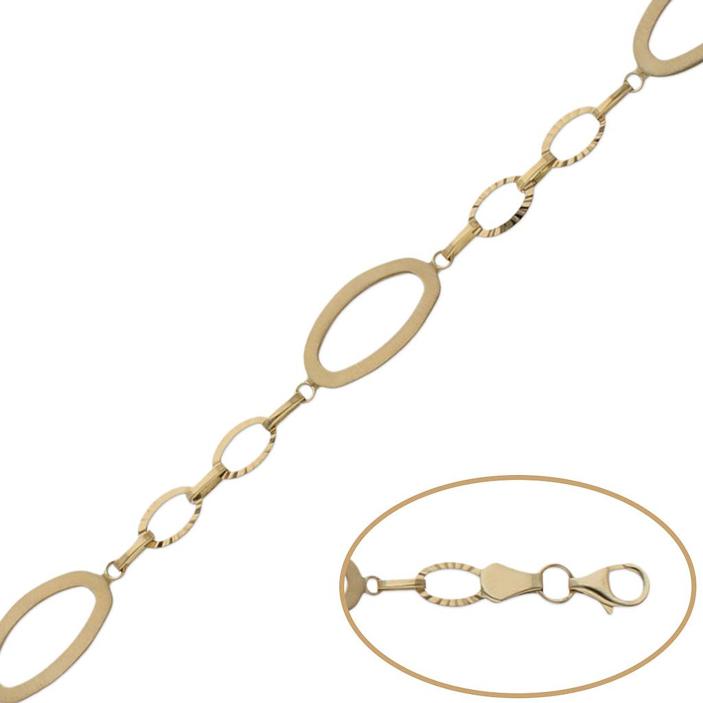 PULSERA ORO 18KL TROQUELADA - Peso: 5.35 gr 