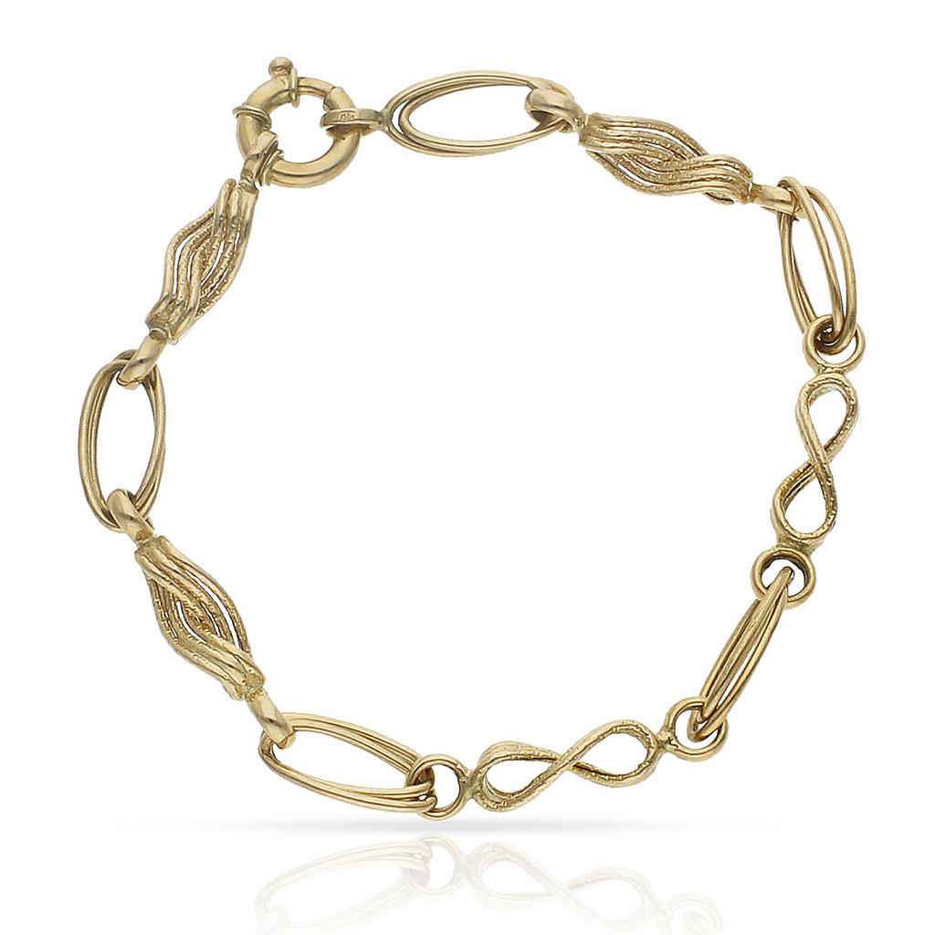 PULSERA ORO 18KL TROQUELADA - Peso: 5.55 gr 
