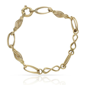 PULSERA ORO 18KL TROQUELADA - Peso: 5.55 gr 