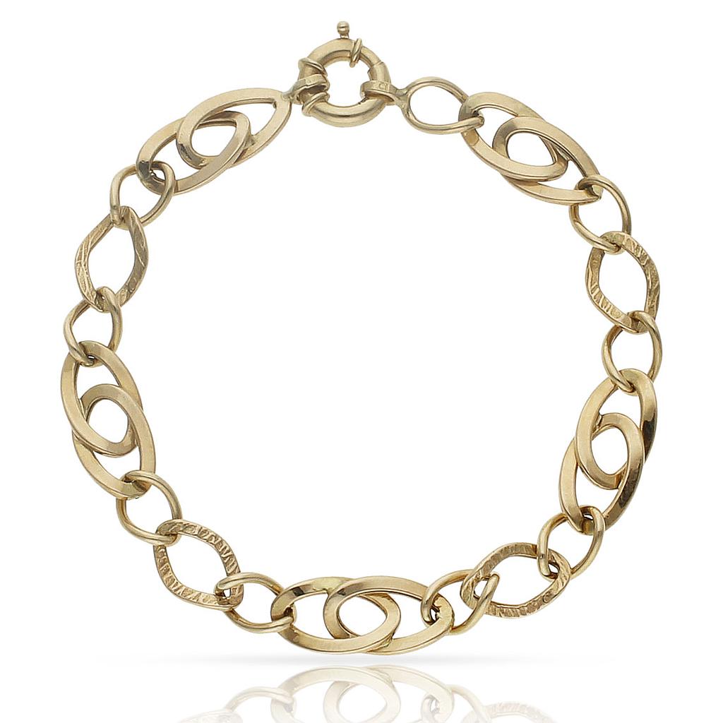 PULSERA ORO 18KL TROQUELADA - Peso: 6.05 gr 