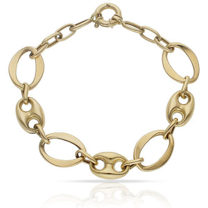 PULSERA ORO 18KL TROQUELADA - Peso: 6.15 gr 