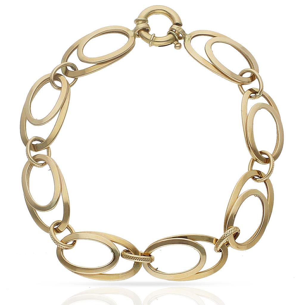 PULSERA  ORO 18KL TROQUELADA - Peso: 6.65 gr 