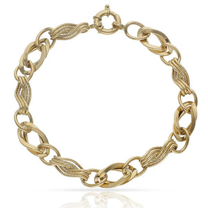 PULSERA ORO 18KL TROQUELADA - Peso: 6.75 gr 