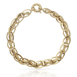 PULSERA ORO 18KL TROQUELADA - Peso: 7.30 gr 
