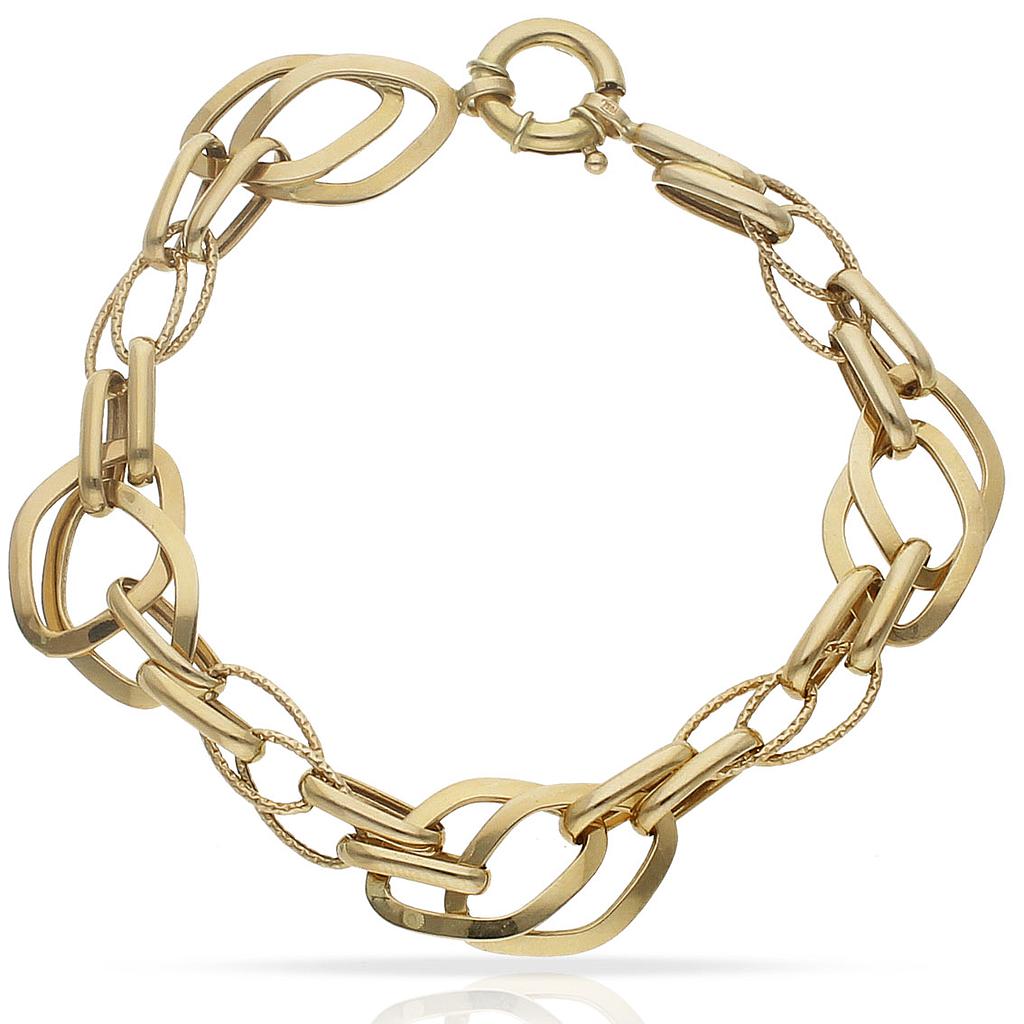 PULSERA ORO 18KL TROQUELADA - Peso: 7.90 gr 