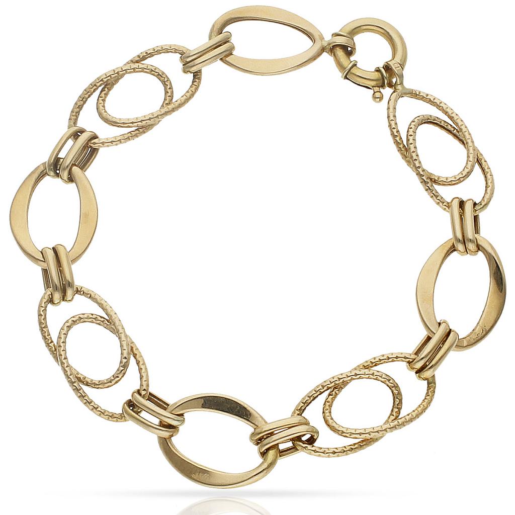 PULSERA ORO 18KL TROQUELADA - Peso: 8.25 gr 