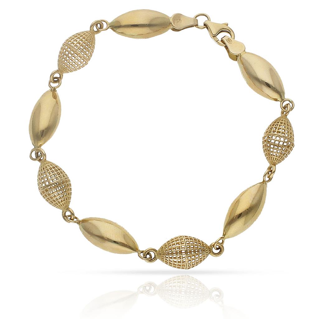 PULSERA ORO 18KL TROQUELADA - Peso: 8.25 gr 