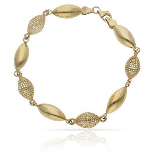 PULSERA ORO 18KL TROQUELADA - Peso: 8.25 gr 