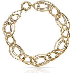 PULSERA ORO 18KL TROQUELADA - Peso: 8.30 gr 