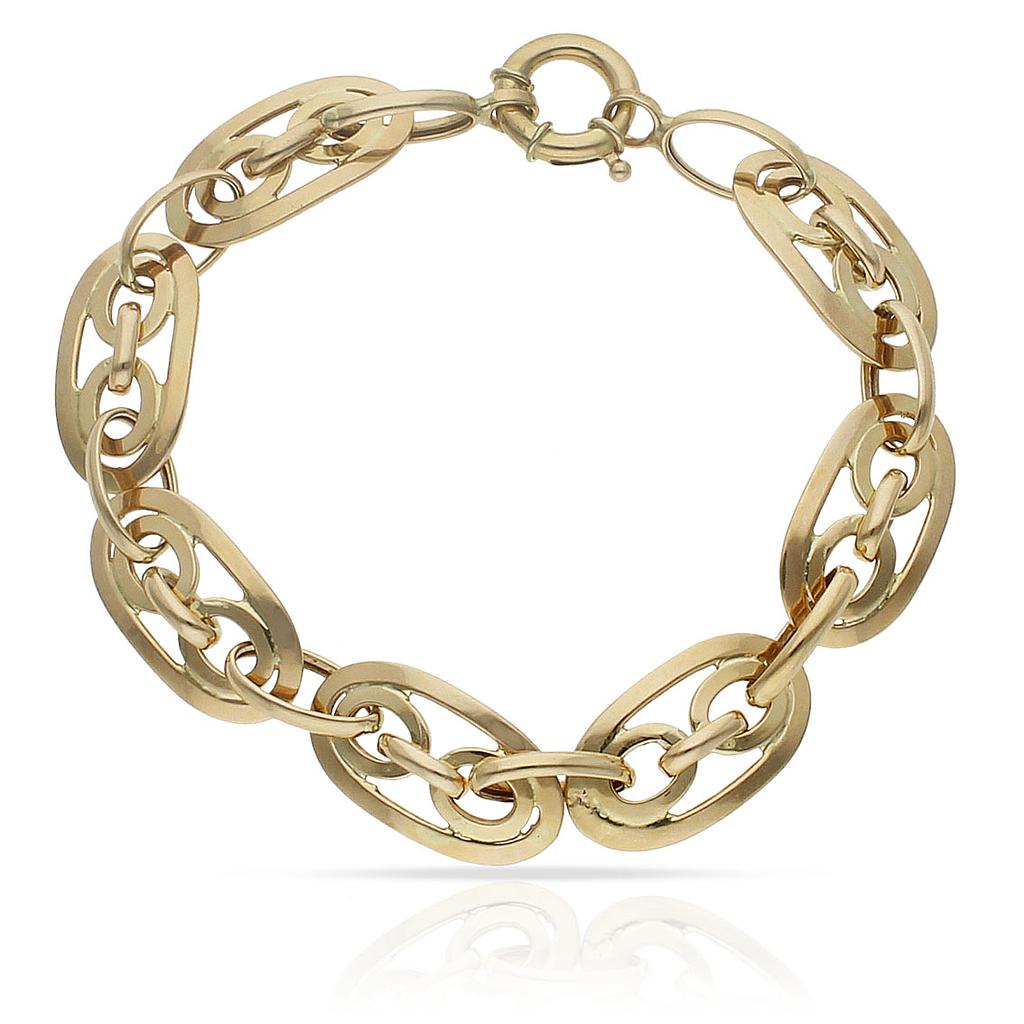 PULSERA ORO 18KL TROQUELADA - Peso: 8.30 gr 