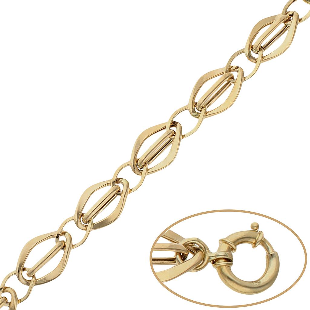 PULSERA ORO 18KL TROQUELADA - Peso: 8.50 gr 