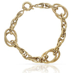 PULSERA ORO 18KL TROQUELADA - Peso: 9.00 gr 