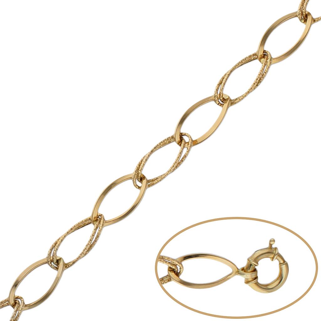 PULSERA ORO 18KL TROQUELADAS - Peso: 4.45 gr 