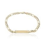 PULSERA ORO 19KL 3x1 CON PLACA - Peso: 5.70 gr 