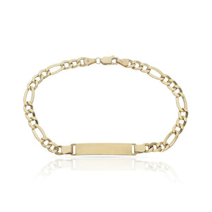 PULSERA ORO 19KL 3x1 CON PLACA - Peso: 5.70 gr 