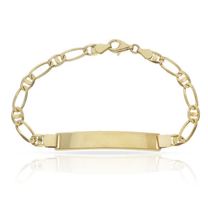 PULSERA ORO 19KL FUNDIDA PLACA - Peso: 9.60 gr 