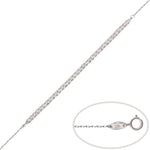 PULSERA ORO BLANCO 18KL BOLAS TALLADAS - Peso: 2.80 gr 