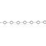 PULSERA ORO BLANCO 18KL CIRCONITAS - Peso: 6.90 gr 