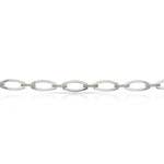 PULSERA ORO BLANCO 18KL CIRCONITAS - Peso: 7.40 gr 