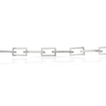 PULSERA ORO BLANCO 18KL CIRCONITAS - Peso: 8.45 gr 