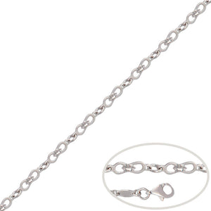 PULSERA ORO BLANCO 18KL INFINITOS - Peso: 2.75 gr 