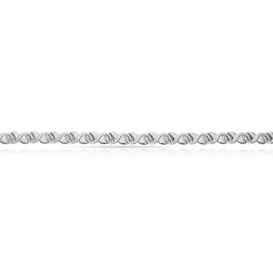 PULSERA ORO BLANCO 18KL - Longitud - Peso: 19.5cm-6.90 gr 