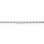 PULSERA ORO BLANCO 18KL - Longitud - Peso: 19.5cm-7.10 gr 