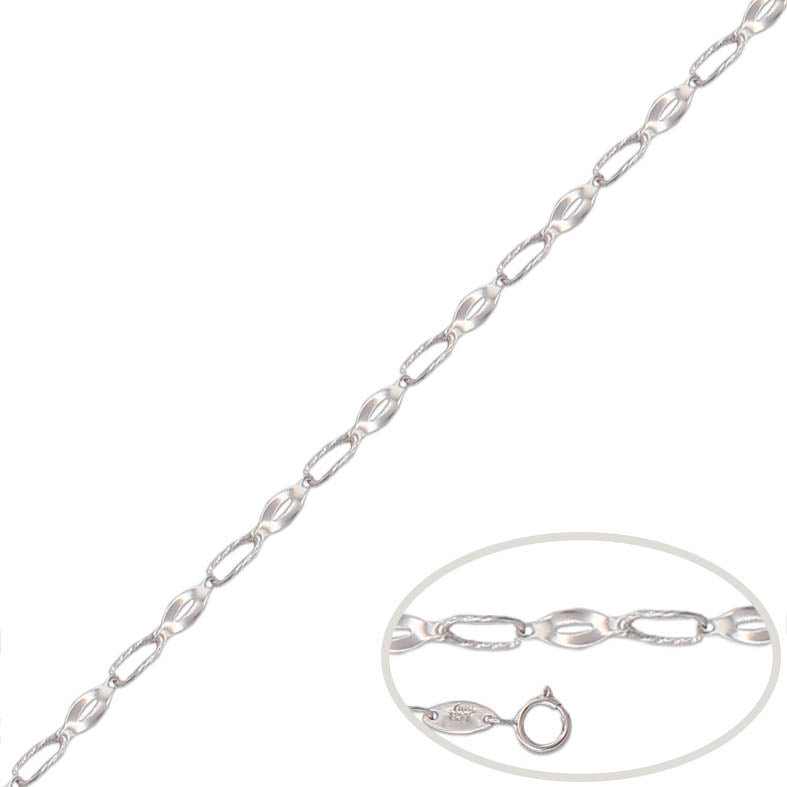 PULSERA ORO BLANCO 18KL  - Peso: 1.35 gr 