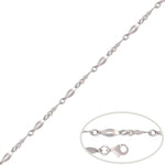 PULSERA ORO BLANCO 18KL - Peso: 2.45 gr 