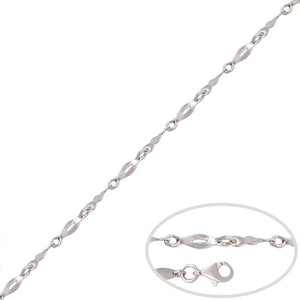 PULSERA ORO BLANCO 18KL - Peso: 2.45 gr 