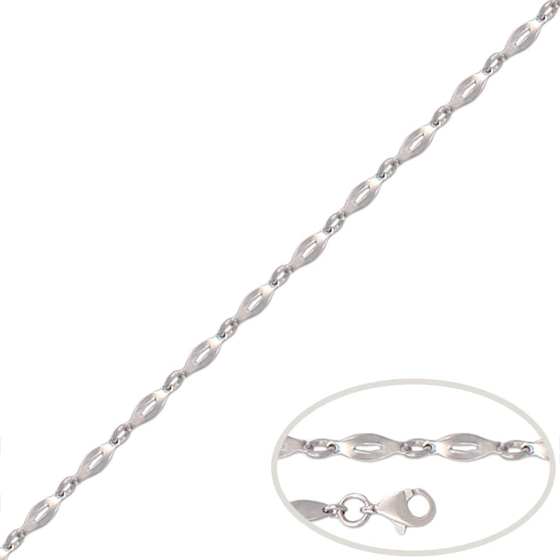 PULSERA ORO BLANCO 18KL - Peso: 2.45 gr 