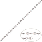 PULSERA ORO BLANCO 18KL - Peso: 2.45 gr 