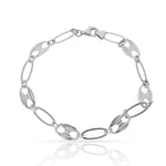 PULSERA ORO BLANCO 18KL - Peso: 3.35 gr 