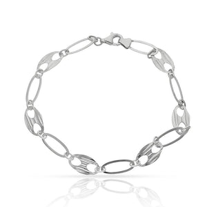 PULSERA ORO BLANCO 18KL - Peso: 3.35 gr 