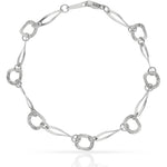 PULSERA ORO BLANCO 18KL - Peso: 3.55 gr 