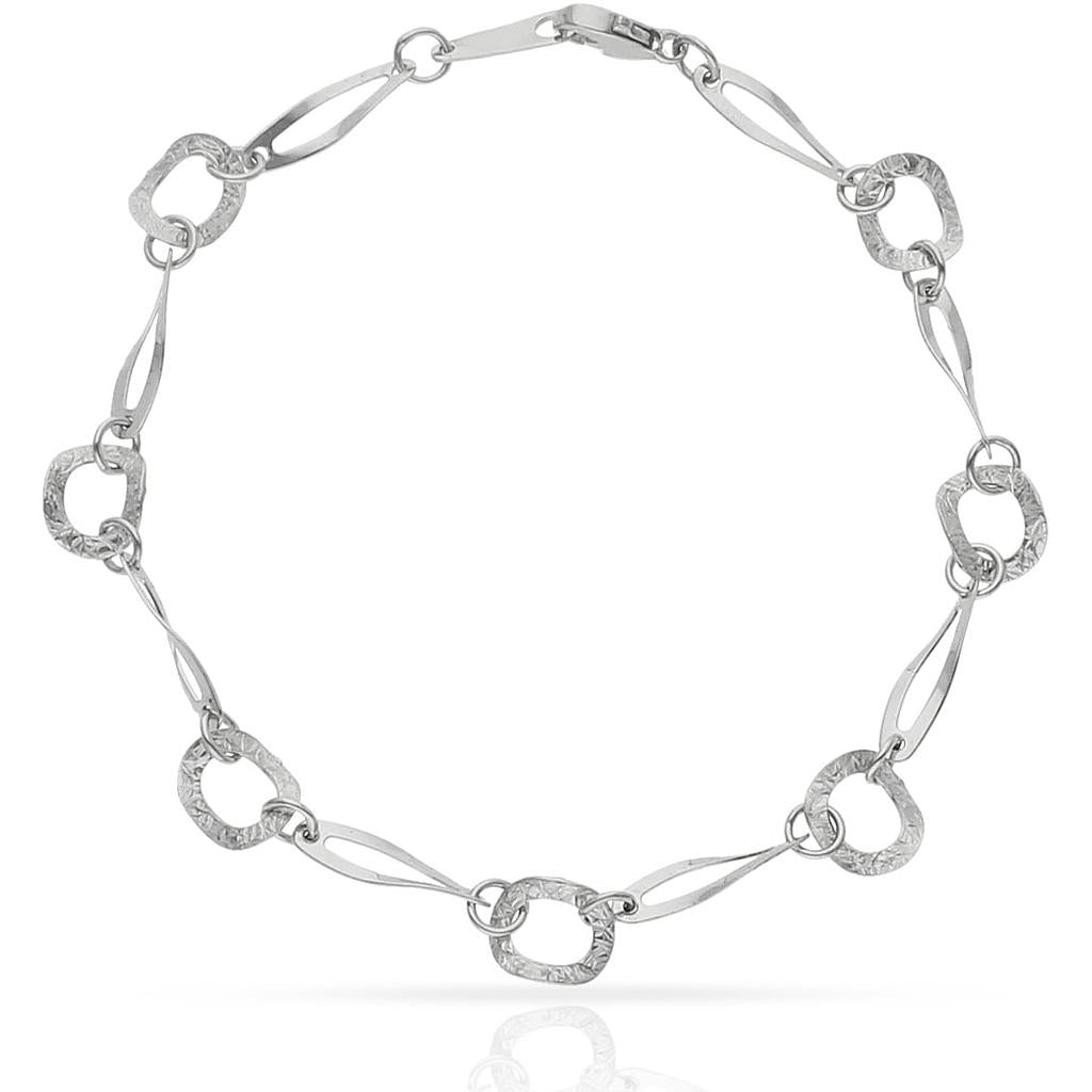 PULSERA ORO BLANCO 18KL - Peso: 3.55 gr 
