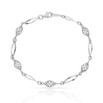 PULSERA ORO BLANCO 18KL - Peso: 3.60 gr 