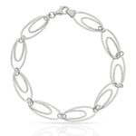 PULSERA ORO BLANCO 18KL - Peso: 3.70 gr 
