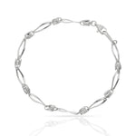 PULSERA ORO BLANCO 18KL - Peso: 3.70 gr 