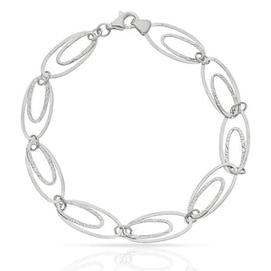 PULSERA ORO BLANCO 18KL - Peso: 3.80 gr 