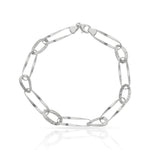 PULSERA ORO BLANCO 18KL - Peso: 4.80 gr 