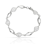 PULSERA ORO BLANCO 18KL - Peso: 4.80 gr 