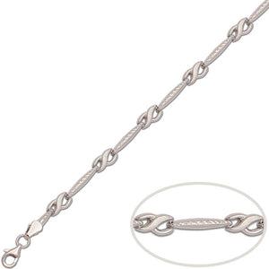 PULSERA ORO BLANCO 18KL - Peso: 4.95 gr 
