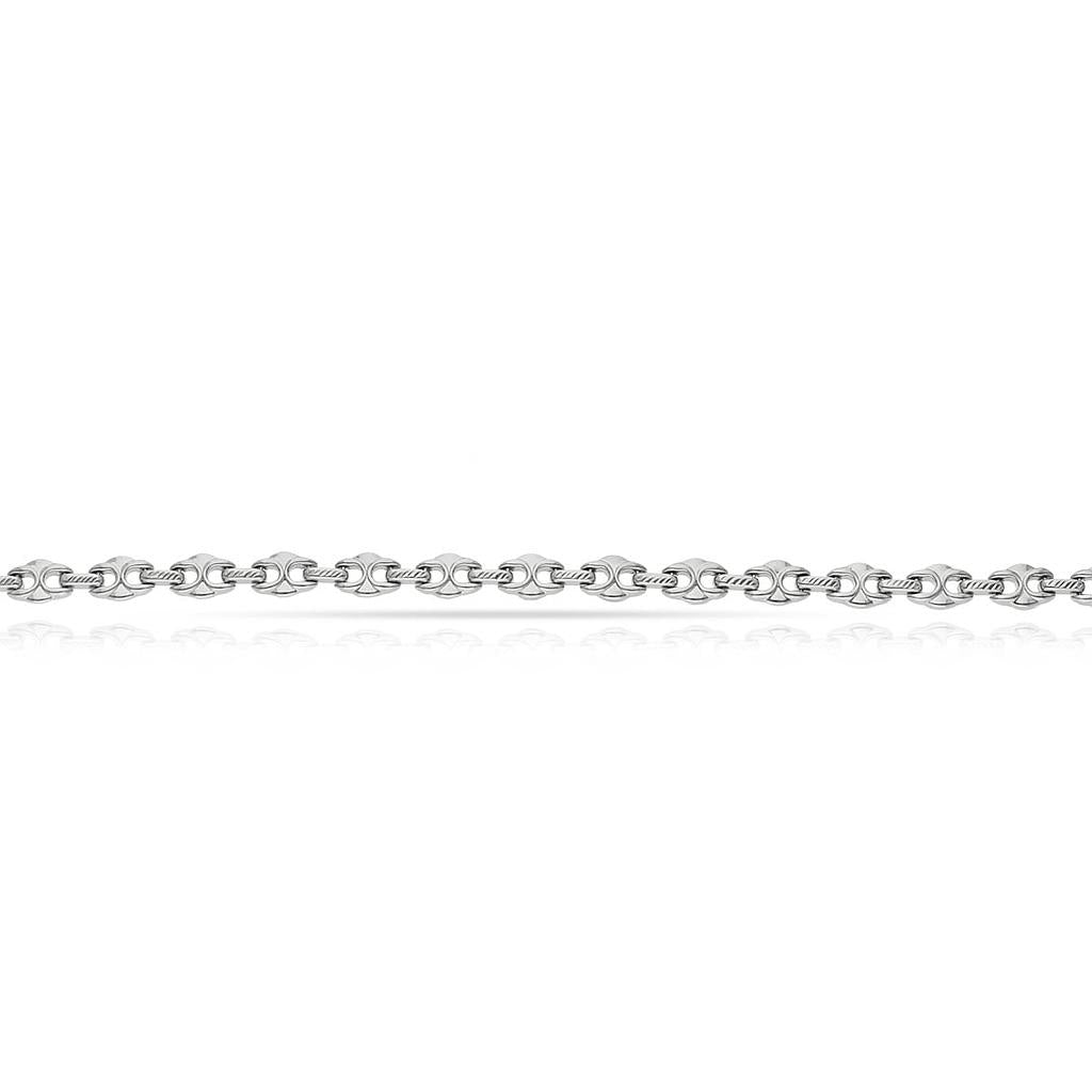 PULSERA ORO BLANCO 18KL - Peso: 5.60 gr 